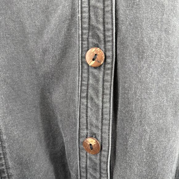 TRULY ME BY SARASARA Jumpsuit Girls Size 14 Gray Cotton Linen Stretch Tie Waist - Picture 6 of 13